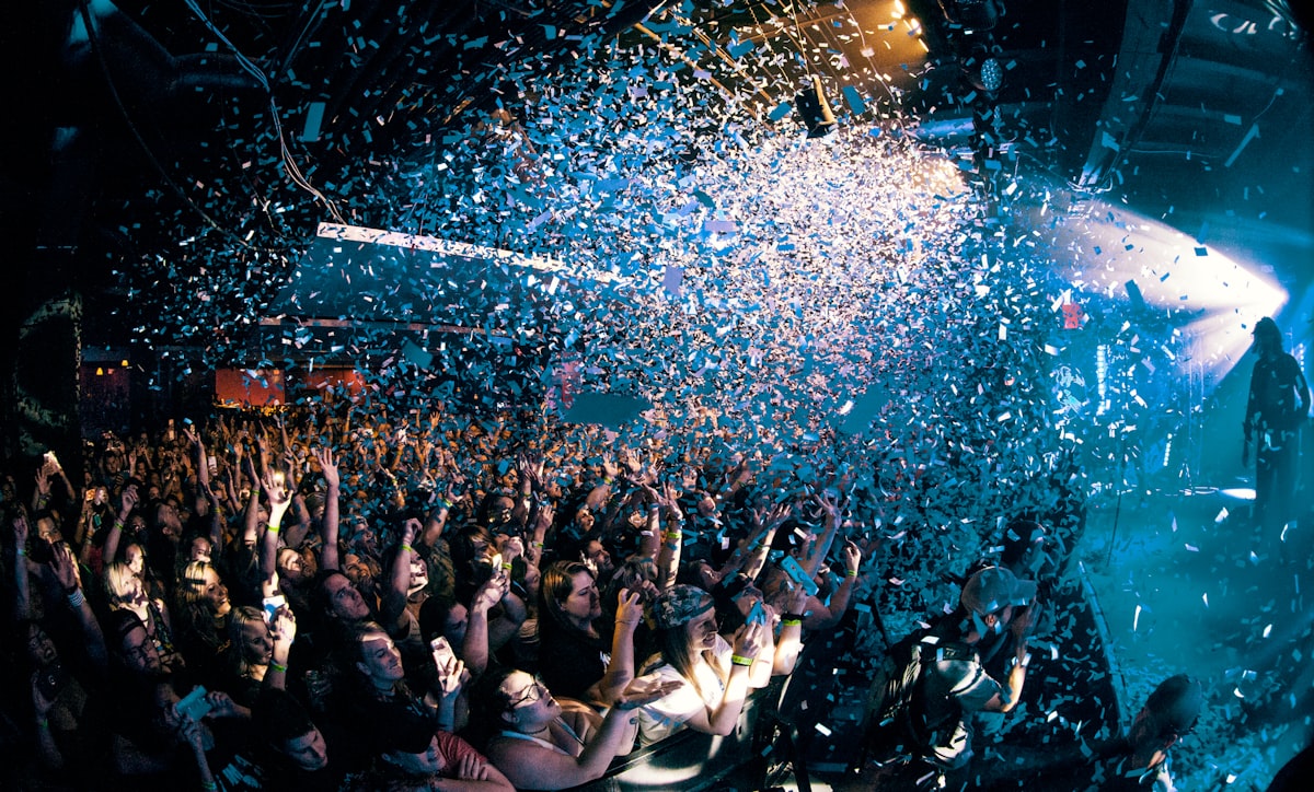 Event crew working live show